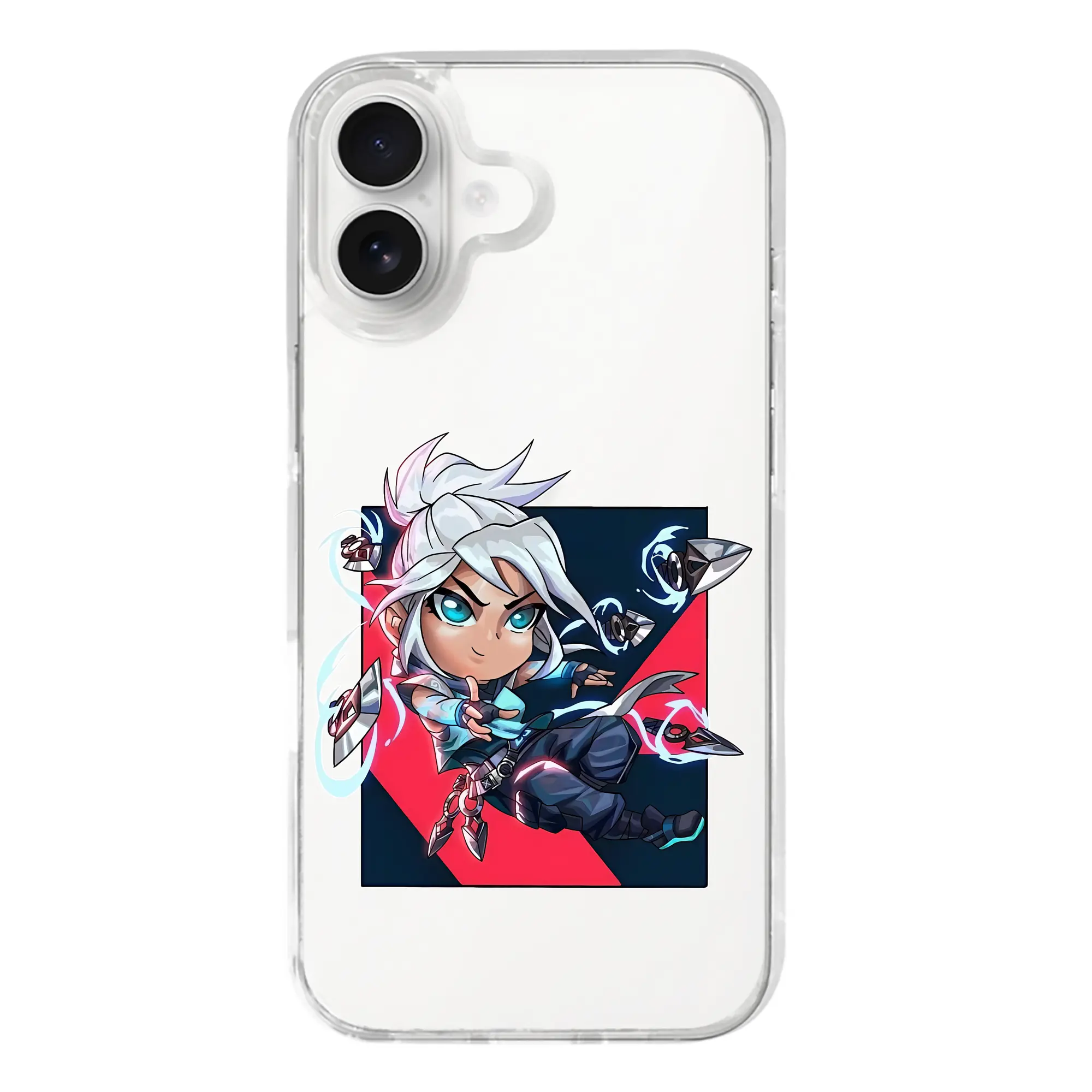 VALORANT グッズ,ジェット - iPhone 17シリーズ 透明スマホケース – 薄型・耐衝撃・精密フィット保護カバー